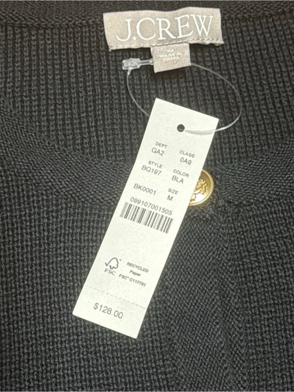 J.Crew New relaxed Emilie sweater lady jacket - Picture 3 of 9